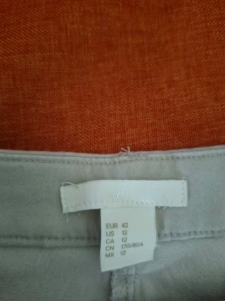 Pantaloni dritti beige H&M