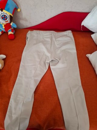 Pantaloni dritti beige H&M