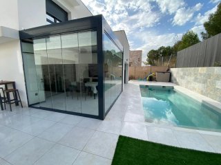 Cerramiento de Terraza Aluminio y Cristal