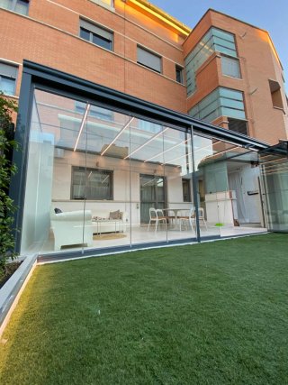 Cerramiento de Terraza Aluminio y Cristal