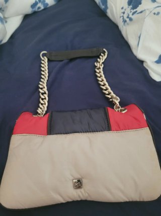 Bolso Purificación García azul marino/Rojo, beige