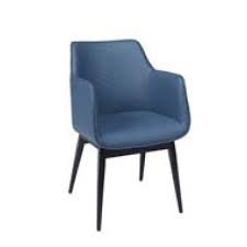 Sillón tapizado azul