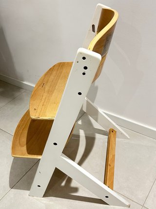Trona Kinderkraft madera y blanco