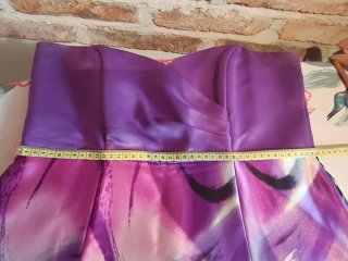 Vestido fiesta Nati Jiménez estampad T.44 con chal
