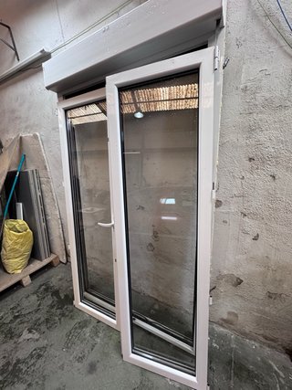 Puerta doble aluminio
