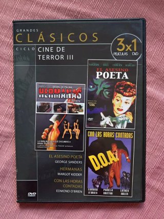 DVD 3 Grandes Clásicos Cine Terror