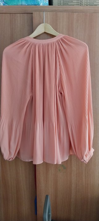 Pedro del Hierro Blusa Plisada Manga Larga