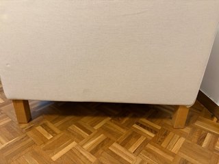 Sofá 3 plazas Ikea karlstad de color beige tela