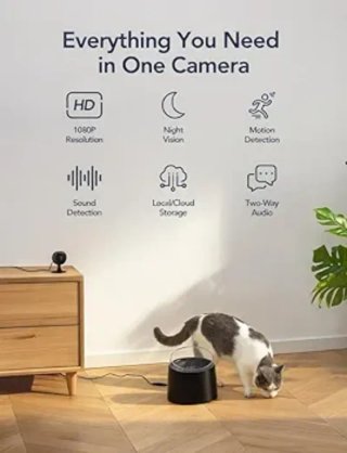 2 Cámaras Vigilancia GNCC WiFi Interior