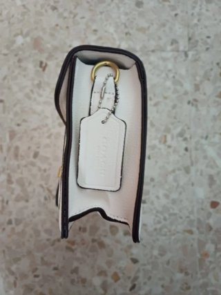 Bolso Coach Blanco Mujer Dorado