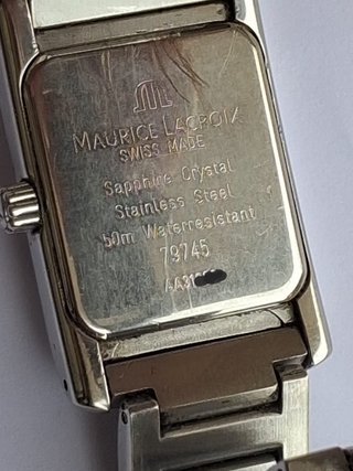 Maurice Lacroix Swiss Made Reloj Negro Plata
