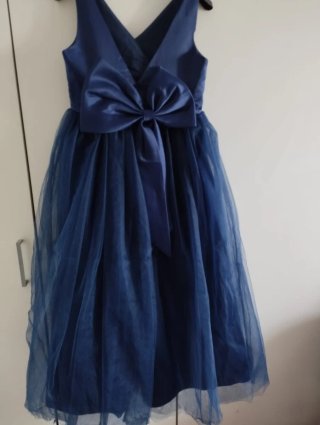 Vestido fiesta niña azul
