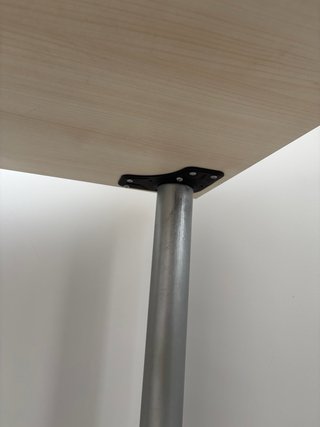 Escritorio de esquina madera y metal 140x110