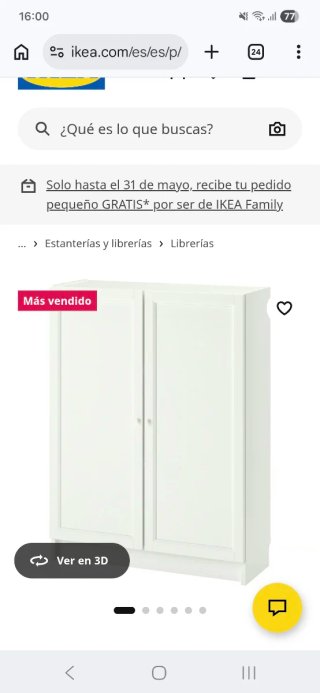 Estantería Billy Ikea Madera Blanca 80x28x106cm