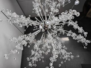 Lámpara de techo colgante de cristal