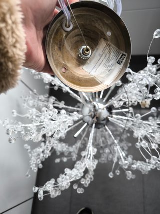 Lámpara de techo colgante de cristal