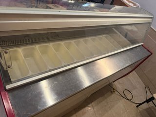 Vitrina expositora de helados