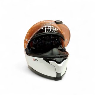 CASCO DE MOTO HJC C70 CURVES BLANCO + FUNDA + CAJA
