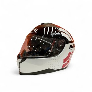 CASCO DE MOTO HJC C70 CURVES BLANCO + FUNDA + CAJA