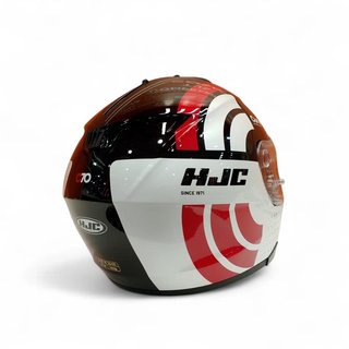 CASCO DE MOTO HJC C70 CURVES BLANCO + FUNDA + CAJA