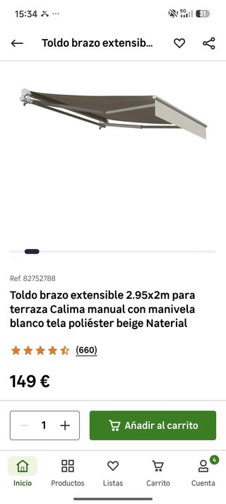 CONJUNTO JARDÍN Y TOLDO