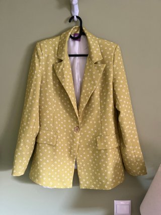 Traje de chaqueta y pantalón estampado