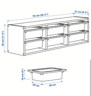 Scaffale Organizzatore Ikea Trofast