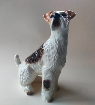 Scultura ceramica TERRIER Kingston Pottery