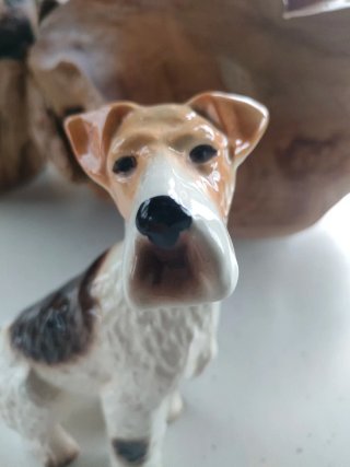 Scultura ceramica TERRIER Kingston Pottery