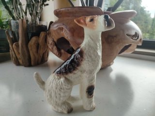 Scultura ceramica TERRIER Kingston Pottery