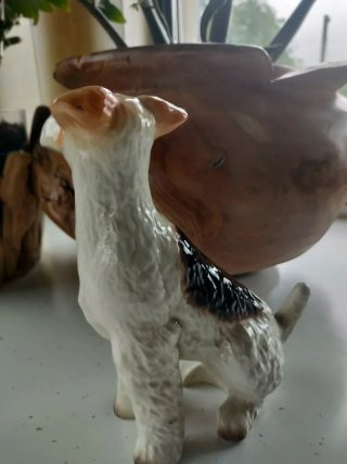 Scultura ceramica TERRIER Kingston Pottery