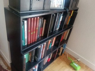 Estantería librería negra