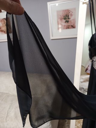 Vestido fiesta negro espalda descubierta L nuevo