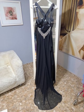 Vestido fiesta negro espalda descubierta L nuevo
