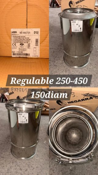 Tubo regulable Negarra 250-450mm Ø150