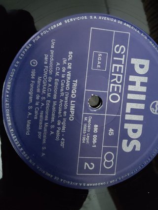 Vinilo Trigo Limpio - Sol de Verano