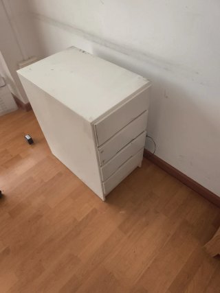 Cajonera blanca 38x60x70