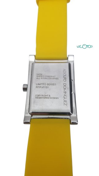 Reloj Pulsera Adolfo Dominguez  Amarillo/Plata