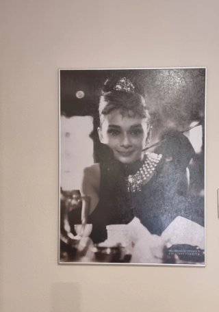 Cuadro Desayuno con diamantes Audrey Hepburn