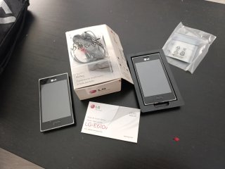 2 móviles LG L5 E610v Smartphone Plata