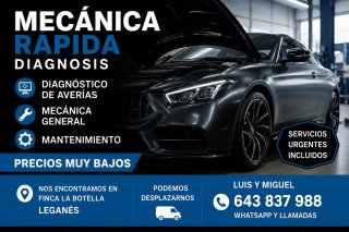 Mecánica General, mantenimiento, urgencias,24/7
