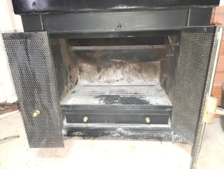 Chimenea de leña con tubo de 3m