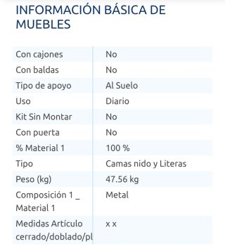 Litera metálica blanca
