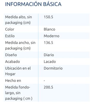 Litera metálica blanca