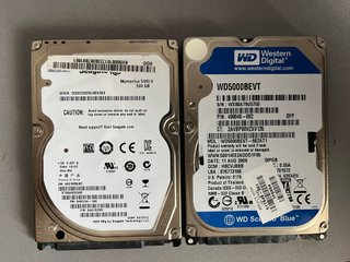 2 Discos HDD 2.5 500GB Seagate Western Digital