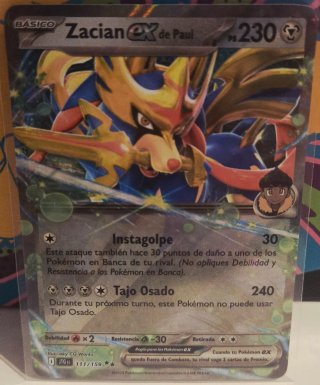 Zacian ex de Paul JTG 111/159 Carta Pokémon