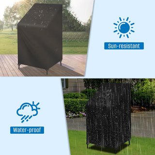 SIRUITON Funda para muebles 120 x 65 x 65/81 cm