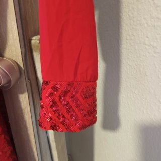 Vestido rojo lentejuelas Talla S