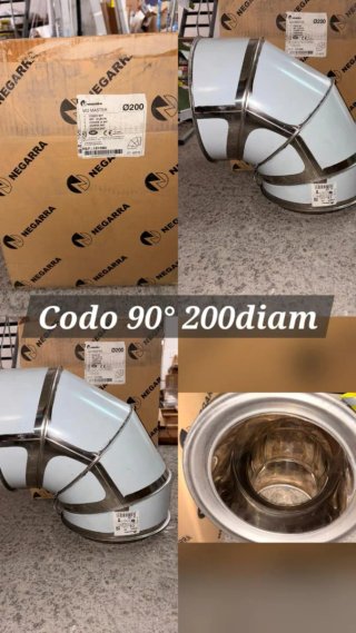 Codo 90° 200mm Negarra
