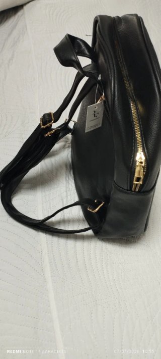 Mochila negra cómoda